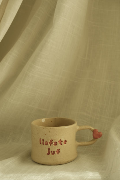 Koffietas "liefste juf"