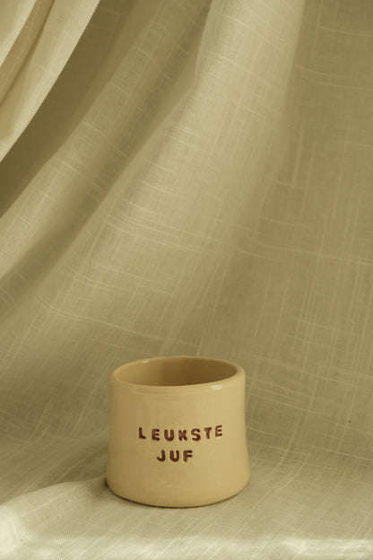 Koffietas "leukste juf"